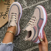 Women's Retro Casual Sneakers, Lace Up Low Top Walking Shoes, Comfortable Flat Athletic Footwear For Daily Wear, Travel, Shopping And Campus Use